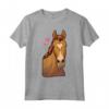 Cavallo San Valentino Camicia Cuore Pony Equitazione Ragazze Maglietta - Regalo Perfetto per le Appassionate di Equitazione