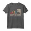 Born to Climb - Evolution Climbing Climber Boulder Maglietta per Arrampicatori - Ideale per Escursioni in Montagna