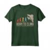 Born to Climb - Evolution Climbing Climber Boulder Maglietta per Arrampicatori - Ideale per Escursioni in Montagna