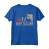 Born to Climb - Evolution Climbing Climber Boulder Maglietta per Arrampicatori - Ideale per Escursioni in Montagna