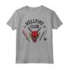 HapTiger Hellfire Club Logo Maglietta - Officially Licensed T-Shirts for Men, Women, Boys, and Girls - Eddie Munson Demon D20 Design