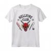 HapTiger Hellfire Club Logo Maglietta - Officially Licensed T-Shirts for Men, Women, Boys, and Girls - Eddie Munson Demon D20 Design