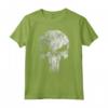 Officially Licensed Punisher Skull Symbol Distressed Maglietta by HapTiger - Edgy Apparel for Fans