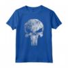 Officially Licensed Punisher Skull Symbol Distressed Maglietta by HapTiger - Edgy Apparel for Fans