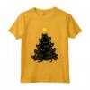Albero della decorazione dei gatti neri di Natale divertente - T-shirt Uomo/Donna - Regalo di Natale Unico e Divertente per Tutta la Famiglia