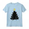 Albero della decorazione dei gatti neri di Natale divertente - T-shirt Uomo/Donna - Regalo di Natale Unico e Divertente per Tutta la Famiglia