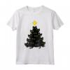 Albero della decorazione dei gatti neri di Natale divertente - T-shirt Uomo/Donna - Regalo di Natale Unico e Divertente per Tutta la Famiglia