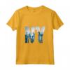 Donna New York City Skyline T-shirt, New York Illustrazione grafica Maglietta con Collo a V - The City That Never Sleeps - Regali NYC