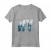 Donna New York City Skyline T-shirt, New York Illustrazione grafica Maglietta con Collo a V - The City That Never Sleeps - Regali NYC