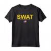 SWAT Shirt - Unità Speciale della Polizia - Bandiera USA - Logo - Felpa con Cappuccio - Ideale come Regalo per Fan delle Forze Speciali e delle Serie TV