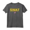 SWAT Shirt - Unità Speciale della Polizia - Bandiera USA - Logo - Felpa con Cappuccio - Ideale come Regalo per Fan delle Forze Speciali e delle Serie TV