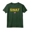 SWAT Shirt - Unità Speciale della Polizia - Bandiera USA - Logo - Felpa con Cappuccio - Ideale come Regalo per Fan delle Forze Speciali e delle Serie TV