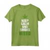 Keep Calm And Smoke Weed - Foglia di Marijuana Maglietta Divertente per Uomini e Donne - Ideale come Regalo per Amanti dell'Erba