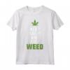 Keep Calm And Smoke Weed - Foglia di Marijuana Maglietta Divertente per Uomini e Donne - Ideale come Regalo per Amanti dell'Erba