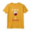 Io Ho Il Vin Pass Maglietta Vino Divertente - Green Pass Tee Shirt per Amanti del Vino - Ideale come Regalo - Marca HapTiger
