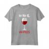 Io Ho Il Vin Pass Maglietta Vino Divertente - Green Pass Tee Shirt per Amanti del Vino - Ideale come Regalo - Marca HapTiger