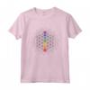 Fiore della Vita con Simboli dei Chakra - Maglietta di Geometria Sacra per Yoga e Meditazione - Equilibrio e Armonia