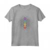 Fiore della Vita con Simboli dei Chakra - Maglietta di Geometria Sacra per Yoga e Meditazione - Equilibrio e Armonia
