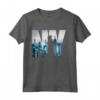 New York City Skyline T-shirt - Graphic Tee with Statue of Liberty - I Love New York Souvenir Shirt