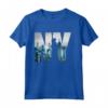 New York City Skyline T-shirt - Graphic Tee with Statue of Liberty - I Love New York Souvenir Shirt