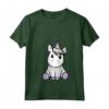Donna Unicorno - Dolce Unicorno Si Siede Intorno - Maglietta con Collo a V - Ideale per Compleanno o Natale