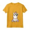 Donna Unicorno - Dolce Unicorno Si Siede Intorno - Maglietta con Collo a V - Ideale per Compleanno o Natale