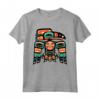 Haida Tlingit Raven Totem - Maglietta Orgoglio Indigeno Nativi Americani - Arte Tribale per Amanti della Natura