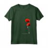Donna Papaveri Rossi e Ape - Protect Nature Maglietta con Collo a V - Ideale per Amanti della Natura e Attivisti Ambientali