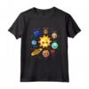 Maglietta Sistema Solare - T-shirt Bambini Astronauti Terra Sole Pianeti Spaziali - Esplora l'Universo con Me