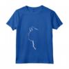 Donna Gatto Pelliccia Silhouette Line Art - Maglietta per Amanti dei Gatti con Collo a V - Regalo per Gattari e Proprietari di Gatti di Razza
