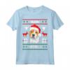 Buon Natale - Amstaff - Dolce Cane di Natale Maglietta per Proprietari di American Staffordshire Terrier - Regalo Divertente e Unico
