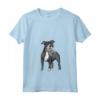 Donna American Staffordshire Terrier - Peluche Amstaff Maglietta con Collo a V - I love my Amstaff - Ideale per Proprietari di Amstaff