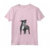 Donna American Staffordshire Terrier - Peluche Amstaff Maglietta con Collo a V - I love my Amstaff - Ideale per Proprietari di Amstaff