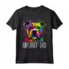 Colorato Splash Art American Staffordshire Terrier Papà Puppy Maglietta - Regalo per Amanti dei Cani - Acquista Online