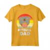 Pitbull Dad Sunset Retro Pittie Pitty Pet Dog Owner Men Gift Maglietta - Unique Tee for Pitbull Lovers and Owners - Ideal Gift for Dog Moms and Dads