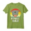 Pitbull Dad Sunset Retro Pittie Pitty Pet Dog Owner Men Gift Maglietta - Unique Tee for Pitbull Lovers and Owners - Ideal Gift for Dog Moms and Dads