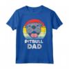 Pitbull Dad Sunset Retro Pittie Pitty Pet Dog Owner Men Gift Maglietta - Unique Tee for Pitbull Lovers and Owners - Ideal Gift for Dog Moms and Dads