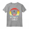 Pitbull Dad Sunset Retro Pittie Pitty Pet Dog Owner Men Gift Maglietta - Unique Tee for Pitbull Lovers and Owners - Ideal Gift for Dog Moms and Dads