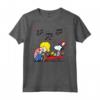 Arachidi Schroeder e Snoopy Americana Maglietta - Licenza Ufficiale HapTiger - Stampa Grafica Peanuts OPNT-0168