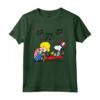 Arachidi Schroeder e Snoopy Americana Maglietta - Licenza Ufficiale HapTiger - Stampa Grafica Peanuts OPNT-0168