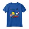 Arachidi Schroeder e Snoopy Americana Maglietta - Licenza Ufficiale HapTiger - Stampa Grafica Peanuts OPNT-0168