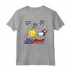 Arachidi Schroeder e Snoopy Americana Maglietta - Licenza Ufficiale HapTiger - Stampa Grafica Peanuts OPNT-0168