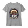 Native Indian Wolf - Native American Indian Wolf Lovers Maglietta - Spirit of the Wolf Design for Tribal Enthusiasts