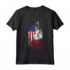 USA Italia Bandiere Vintage - Stati Uniti d'America e Bandiera Italiana Maglietta - Regalo per Italiani e Americani - Mostra le Tue Origini con Stile