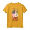 USA Italia Bandiere Vintage - Stati Uniti d'America e Bandiera Italiana Maglietta - Regalo per Italiani e Americani - Mostra le Tue Origini con Stile