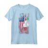 USA Italia Bandiere Vintage - Stati Uniti d'America e Bandiera Italiana Maglietta - Regalo per Italiani e Americani - Mostra le Tue Origini con Stile