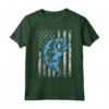 American Flag Fishing Shirt Vintage - Classic Cut Tshirt for Patriotic Anglers