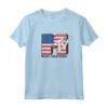 HapTiger American Flag Stars And Stripes Logo Maglietta - Officially Licensed Patriotic Apparel - 17HapTigerN00097B-003 Edition