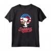 HapTiger - Snoopy Americana Baseball Maglietta con Licenza Ufficiale - Opera Grafica: H06093