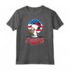 HapTiger - Snoopy Americana Baseball Maglietta con Licenza Ufficiale - Opera Grafica: H06093